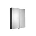 Croydex Double Door Mirrored Cabinet with Flexi-Fix Easy Installation, Steel, 67cm H x 60cm W