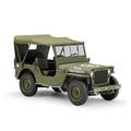 QCHIAN Die-cast alloy car model 1:18 For Willys Jeep Convertible Military Model Decoration Collection Gift model Die Casting Model model model For friends and family (Color : Willis Jeep)