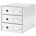 Leitz Drawer Cabinet, 3 Drawers, A4, Click and Store Range 60480001 - White