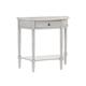 Premier Housewares Narrow Chinese Oak Slim Mounted Telephone Table Drawer Console Table Vintage Grey Console Tables for Hallway Slim 78 x 81 x 33 cm