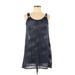 Love Ari Casual Dress - A-Line Scoop Neck Sleeveless: Blue Dresses - Women's Size Medium