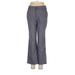 Lee Dress Pants - High Rise Flared Leg Boyfriend: Gray Bottoms - Women's Size 6