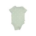 Baby Gap Short Sleeve Onesie: Green Bottoms - Size 6-12 Month