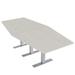Skutchi Designs, Inc. 6 Person Hexagon Conference Table w/ T Base Wood/Metal in Gray | 29 H x 69.5 W x 33.5 D in | Wayfair