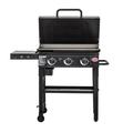 Char-Griller 3 - Burner Gas Grill Cast Iron in Black/Gray | 37 H x 47 W x 25 D in | Wayfair E8428