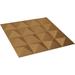 Ekena Millwork Cornelia EnduraWall Decorative 3D Wall Panel in Brown | 19.63 H x 19.63 W x 1.25 D in | Wayfair WP20X20CNBGL-CASE-12