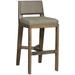 Vanguard Furniture Thom Filicia 32.5" Bar Stool Wood/Upholstered in White/Brown | 42 H x 19 W x 21.75 D in | Wayfair 9080-BS_154298_CasaBlanca