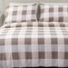 Eider & Ivory™ Freund Sheet Set Flannel/Cotton in Gray/White/Brown | King | Wayfair 9A3E9E4031F34BBF820B0DBC26847D9A