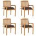 Red Barrel Studio® Teak Patio Chair w/ Cushions Wood in Brown | Wayfair EC8A47918F134ADAAEC3D59D2CE36422