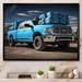 Latitude Run® Teal Pickup Truck Cargo Carrier On Canvas Print Canvas, Cotton | 12 H x 20 W x 1 D in | Wayfair 9A14E21490374D34BABFCF5C0096EBE0