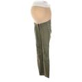 LED Luxe Essentials Denim Jeans - Super Low Rise: Green Bottoms - Women's Size X-Small Maternity - Dark Wash
