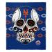 The Northwest Group New York Mets 50" x 60" Candy Skull Silk Touch Throw Blanket