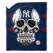 The Northwest Group New York Yankees 50" x 60" Candy Skull Silk Touch Sherpa Throw Blanket