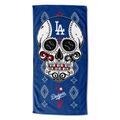 The Northwest Group Los Angeles Dodgers 30" x 60" Candy Skull Printed Beach Towel