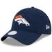 Women's New Era Navy Denver Broncos Main Core Classic 2.0 9TWENTY Adjustable Hat