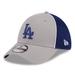 Men's New Era Gray Los Angeles Dodgers Pipe 39THIRTY Flex Hat