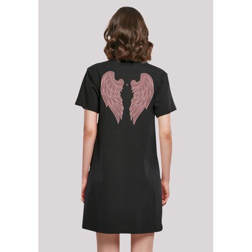 „Shirtkleid F4NT4STIC „“Engel Damen T-Shirt Kleid““ Gr. XS, schwarz Damen Kleider Freizeitkleider Print“