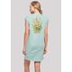 Shirtkleid F4NT4STIC "Blumen Muster grün" Gr. L, blau (bluemint) Damen Kleider Freizeitkleider Print