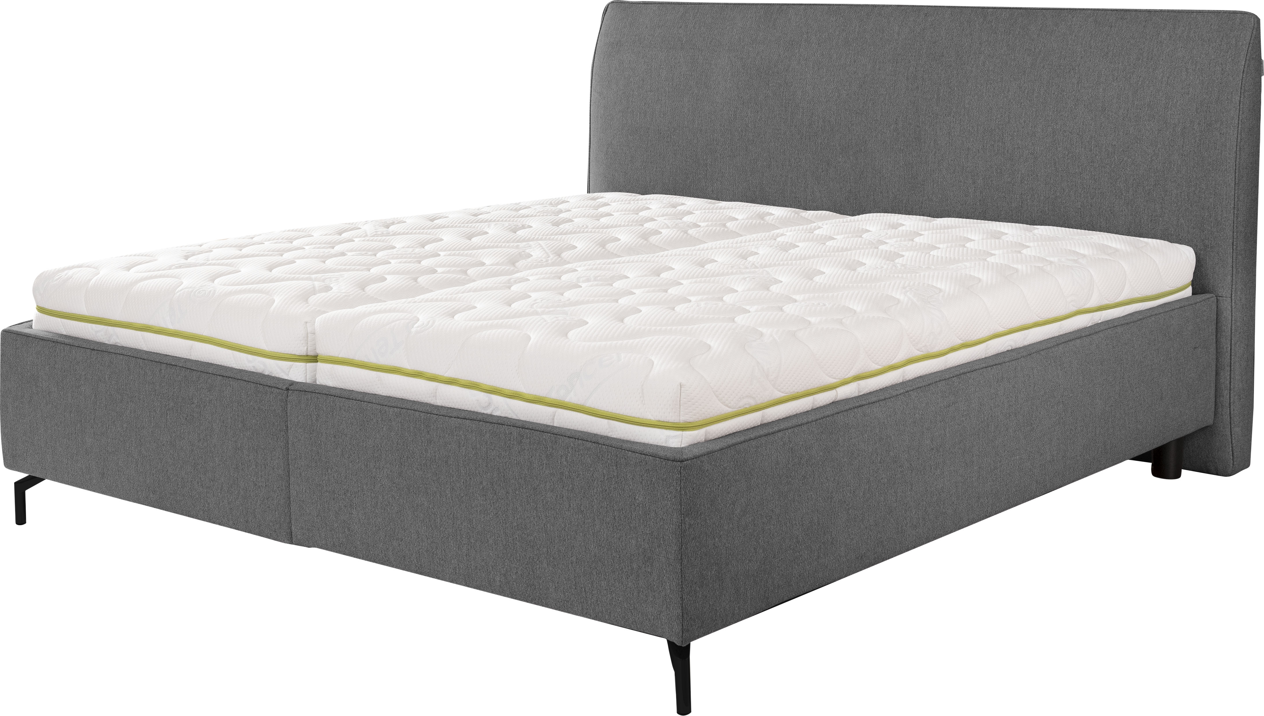 Stauraumbett ALINA "Serina Comfort", grau (dunkelgrau tcm 89), B:220cm L:219cm, Struktur fein TCM (100% Polyester), Betten, inkl. Lattenrost, diverse Ausführungen Image