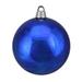 Shiny Lavish Blue Shatterproof Christmas Ball Ornament