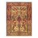 Canvello Beige Antique Silkroad Isfahan Rug - 4'8" x 6'6" - Beige - Rust - 6' x 4'