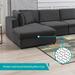 Mixoy Modern Convertible Sectional Sofa,L/U Shaped Corner Sleeper Sofa Couch,Modular Sectional Couches