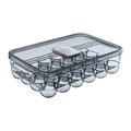 OAVQHLG3B 24 Grid Large Capacity Egg Holder for Refrigerator Household Egg Fresh Storage Box for Fridge Kitchen Chicken Egg Storage Container