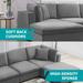 Mixoy Modern Convertible Sectional Sofa,L/U Shaped Corner Sleeper Sofa Couch,Modular Sectional Couches