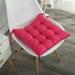 LTTVQM Indoor 4PC Chair Cushions for Dinning Chairs Tufted Memory Foam Overstuffed Kitchen Chair Pads with Ties Textured Non Slip Back Seat Cushions 16 x 16 Hot Pink