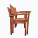 HomeRoots 390004 33 x 22 x 22 in. Brown Stacking Armchairs