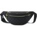 Boluotou Fanny Pack Waist Pack for Women Fashion Belt Bags Gifts for Teen Girls Cute Bum Bag for Travel Hiking Cycling Running Phone Bag Carrying All Phones (Black)