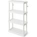 14 X 32 X 54.5 Inch 4 Tier Adjustable Ventilated Medium Duty Shelving Units For Home Garage Basement And Laundry White