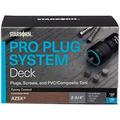 Plug System Plugs And Epoxy Screws For Azek Mahogany 165 Plugs For 100 Lin Ft (Covers 40 Sq Ft) 150 Epoxy Screws And Plug PVC Tool