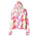 PMUYBHF White Denim Jacket Women Plus Size Women s Sunscreen Ice Silk Summer Thin Coat Dream Print Outdoor Cycling Sunshade down Jacket Women Hot Pink Blazer