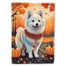 Carolines Treasures DAC1006GF 15.5 x 11.25 in. Unisex American Eskimo Fall Garden Flag