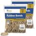 Upgrade Office Supply UPG22416PK2 Rubber Bands Size #16 (2-1/2 x 1/16 ) 1 lb. Bags (2 Pack) Natural Crepe Color Made in USA