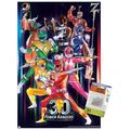 Power Rangers - 30th Group Wall Poster with Push Pins 14.725 x 22.375