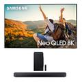 SAMSUNG QN85QN800CFXZA 85 Inch Neo QLED 8K Smart TV with Dolby Atmos with a Samsung HW-Q900C 7.1.2ch Soundbar and Subwoofer with Dolby Atmos (2023)