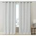 Versailles Lattice Flocked Blackout Grommet Curtain Panels