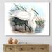 DESIGN ART Designart Vintage Bird Life I Traditional Canvas Wall Art Print 20 in. wide x 12 in. high