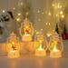 Opvise Christmas LED Light Warm Lighting Not Dazzling Lovely Atmosphere Scene Layout Decoration Battery-operated Santa Claus Christmas Tree Light Christmas Tree