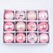 CSCHOome Christmas Decorations Hanging Plating Color Balls 6cm Window Hanging Balls Christmas Tree Hanging Decoration Boxed(Pink)