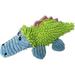 Pet Lou Durable Dog Plush Pastel Pals Toys with Squeakers and Crinkle in Multi-Size by Petlou New Desgin (Yellow/Blue 2 16 Pastel Pals Crocodile)