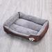 Gespout Dog Warm Pad Cat Bed Dog Bed Dog Sofa Bed Dog Mat Pet Bed Brown 2XL