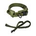LFOGoods Dog Collar Adjustable Tactical Dog Collar and Leash Set Training Pet Traction Collar Small Large Dog-Military-colored Clasp Dog RopeXL