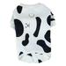 Waroomhouse Pet Onesies for Dogs Warm Cozy Pet Onesies for Dogs Pet Dog Pajamas Cute Printed Jumpsuit Cross-dressing Cow Outfit Indoor Outdoor Fashion for Small