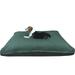 Dogbed4less Shredded Memory Foam 40 x35 Dog Bed Pillow with Green Canvas Cover