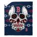 The Northwest Group Boston Red Sox 50" x 60" Candy Skull Silk Touch Sherpa Throw Blanket