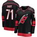 Women's Fanatics Branded Jesper Fast Black Carolina Hurricanes Home Breakaway Player Jersey