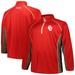 Men's Profile Crimson Oklahoma Sooners Big & Tall Quarter-Zip Raglan Jacket